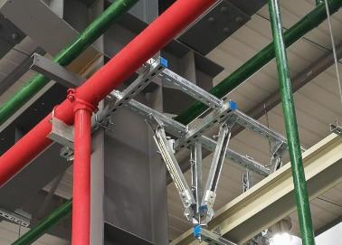 建邺该抗震支架的整体式支吊架结构协调性好